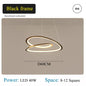 DecorBites™ Kepler Round LED Chandelier for Living Room Decor White Pendant Lamp