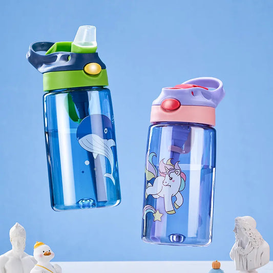 DecorBites™ Kids Anti-fall Straw Cup - Portable Water Bottle for School & Summer