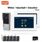 Anjielo 2-Wire TUYA Smart Video Intercom Doorbell Wired 1080P Waterproof Camera WIFI 7/10inch IPS Touch Screen Support IP CCTV