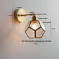 DecorBites™ Japanese Style LED Wall Light Clear Glass Pull Chain Switch Bedside Lamp