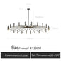 DecorBites™ LED Ceiling Chandelier: Minimalist Nordic Home Lighting for Living Room, Bedroom, Dining Area