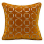 DecorBites™ Lahulpe Navy Blue Velvet Cushion Cover with Constellation Embroidery, 45x45cm