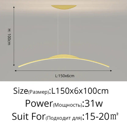 DecorBites™ LED Pendant Lamp - Minimalist Hanging Light for Dining Room & Home Decor