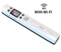 Handheld Flat Scanner HD Scanner 1050DPI Portable WIFI Wireless Scanner for Documents Homework Scan Photos JPG/PDF No Driver