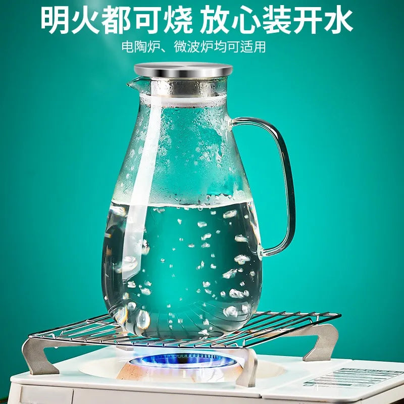 DecorBites™ Large Capacity Water Jar Set with Handle, Heat-Resistant and Explosion-Proof
