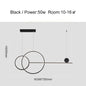 DecorBites™ Linear Ring Chandelier | LED Kitchen Island Dining Room Lighting Fixtures