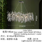 DecorBites™ Golden Crystal Tree Ceiling Chandelier, Luxury Aluminum Art Fixture