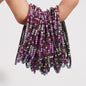 5pcs Fashion Colorful Acrylic Crystal Rhinestone Elastic Bracelet for