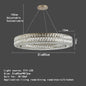 DecorBites™ K9 Crystal Ring Pendant Light: Deluxe LED Interior Decoration for Living Room, Bedroom & Restaurant