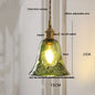 DecorBites™ Green Glass LED Hanging Pendant Lights