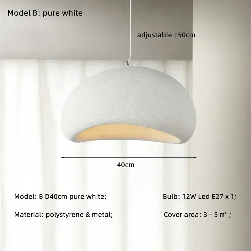 DecorBites™ Japanese Style Wabi-sabi LED Pendant Chandelier for Living, Dining, or Bar Decoration