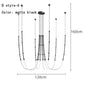 DecorBites™ Linear Creative Chandelier for Living Room Lobby, Bedroom, Hotel, Restaurant Lighting
