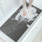 Non-slip Hollow Bath Mat, Foot Massage Shower Mat, Quick-drying Bathtub Mat for Bathroom, Hotel & Floor, Grey