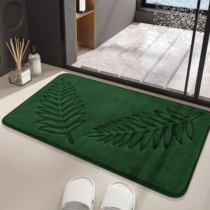 Absorbent Non-Slip Bathroom Rug Memory Cotton Bathrooms Floor Rugs