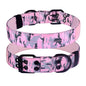 Tactical Dog Collar, Heavy Duty Nylon Dog Collar with Double Buckle, Adjustable Military Dog Collar for Medium Large Dogs