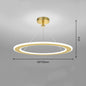 Simple Modern Circular Bedroom Study Chandelier