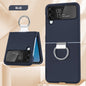 Transparent Protective Case For Galaxy Zflip4 Fastened Ring