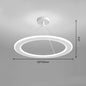 Simple Modern Circular Bedroom Study Chandelier