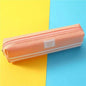 Classic Colorful Large Capacity Pencil Cases For Students Cool Design Double Zipper Pencil Pouch Pen Bag For School