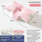 Butterfly Memory Foam Pillow – Slow-Rebound Neck Support in Ice Silk & Baby Velvet