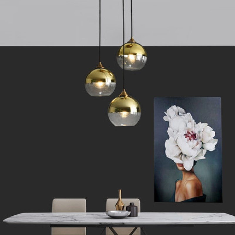 Dining Room Chandelier Bedroom Bedside Glass Chandelier