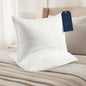 Satin Stripe Pillow – Premium Cotton Fiber Filling for Luxurious Sleep