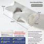 Butterfly Memory Foam Pillow – Slow-Rebound Neck Support in Ice Silk & Baby Velvet