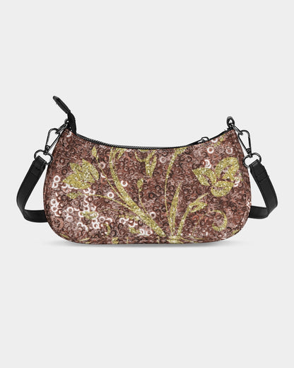 BEAUTIFUL PURPLE GITTER DESIGN CREATED BY FLIPSTYLEZ Petite Canvas Pouch