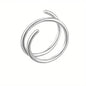 Stainless Steel Double Helix Nose Ring – 14K Gold Plated Hot Style Piercing Jewelry for Women
