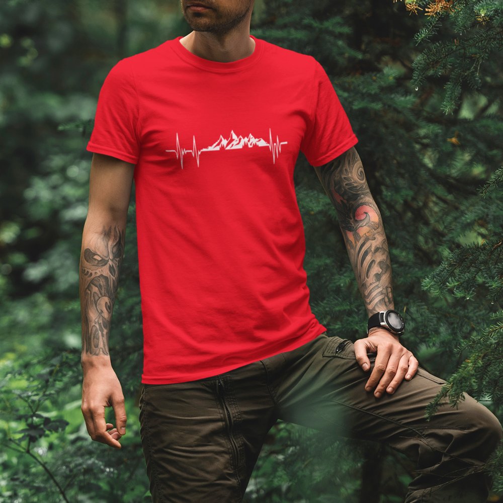 Mountains Heartbeats Unisex T-Shirt