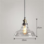 Nordic Industrial Home Bedroom Glass Chandelier
