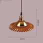 Nordic Minimalist Glass Chandelier Old Shanghai Retro