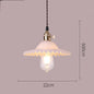 Nordic Minimalist Glass Chandelier Old Shanghai Retro